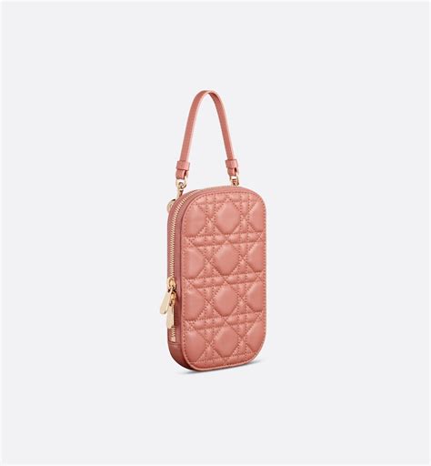 dior phone charm 2023|Lady Dior Phone Holder Ethereal Pink Cannage Lambskin .